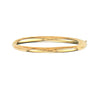 5mm All Shiny Plain Comfort Fit Bangle Bracelet Real 14K Yellow Gold 7" 8"