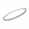 Italian Tricolor Popcorn Mesh Bangle Real 14K Gold - besenn