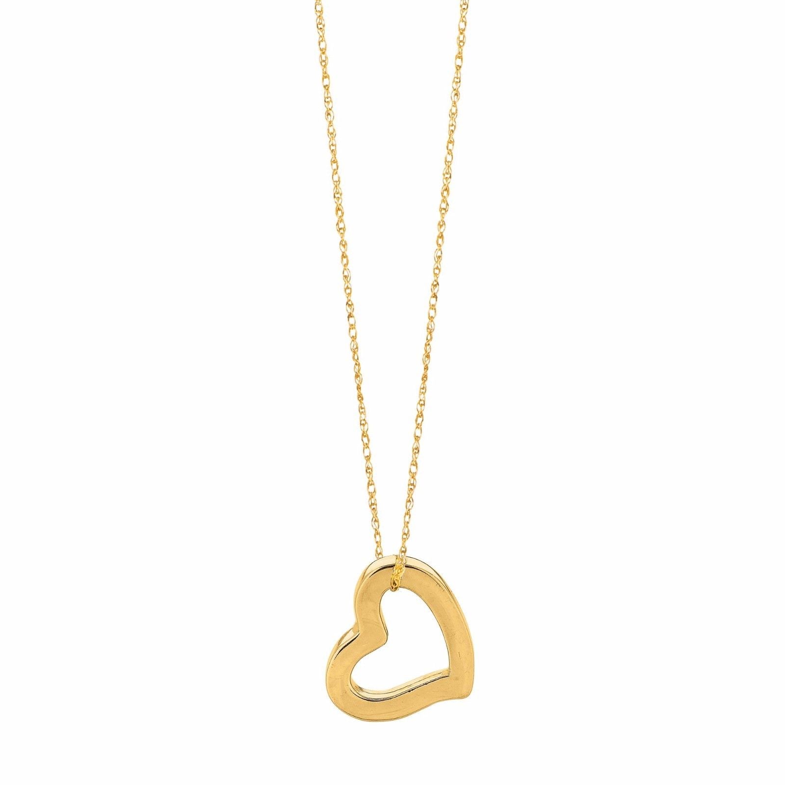 14K Real Yellow Gold Twisted Rope Chain Necklace for Women