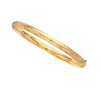 5mm Florentine Dome Classic Comfort Fit Bangle Bracelet Real 14K Yellow Gold