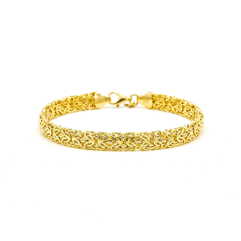 Bottega Veneta White and Gold Twist Bracelet – BlackSkinny