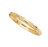 X Design Hug Textured Diamond Cut Bangle Bracelet Real Solid 10K All Yellow Gold