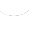 1.5mm Round Omega Chain Necklace Real Solid 14K Rose Pink Gold Screw Off Lock - besenn